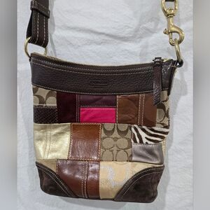 Vintage Coach Patchwork Shoulder Bag  Y2K